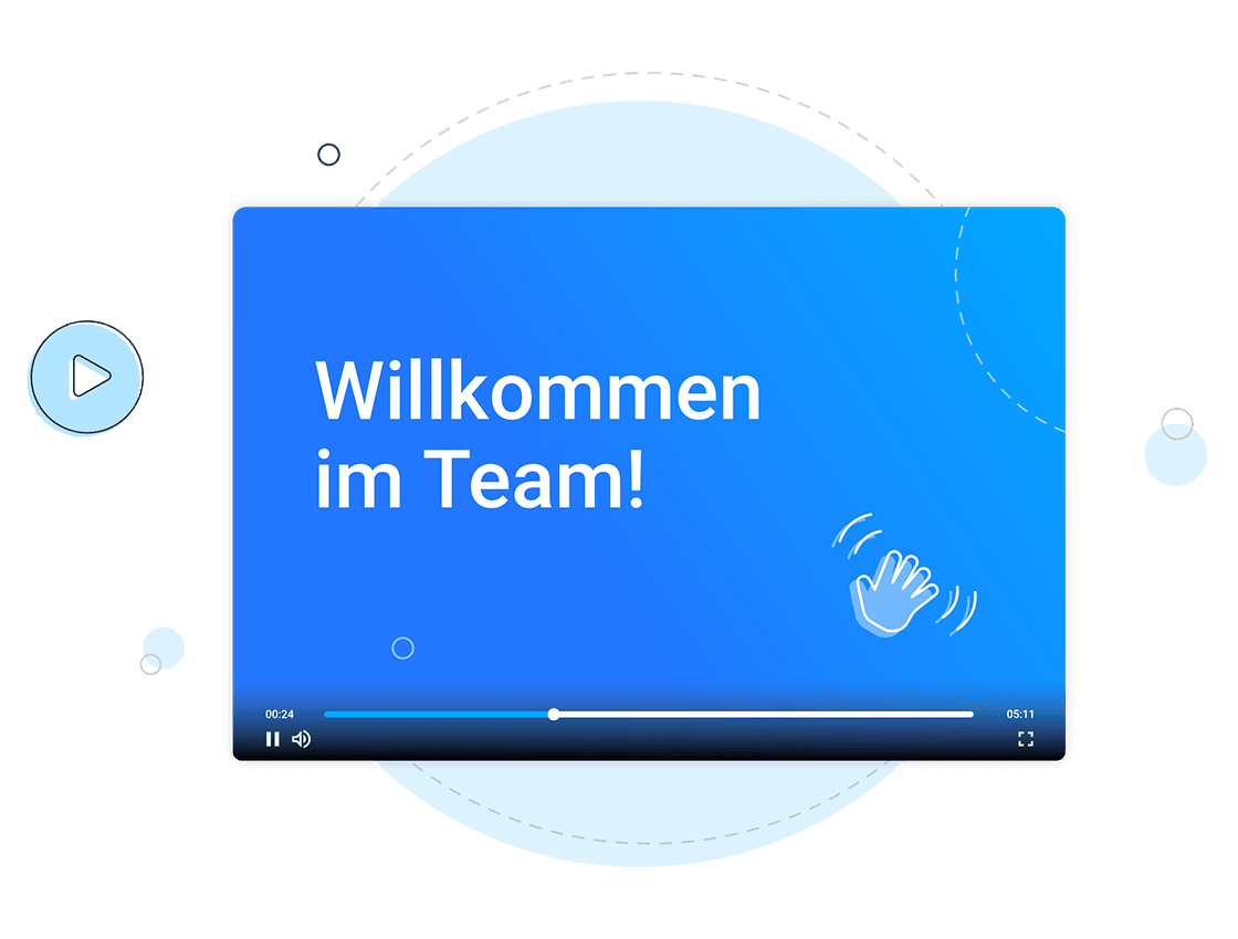 Onboarding mit Videoplattform für Unternehmen